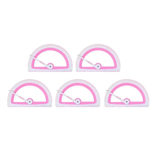 드림산업 웨스콧 MB 칼라각도기, 분홍, 5개