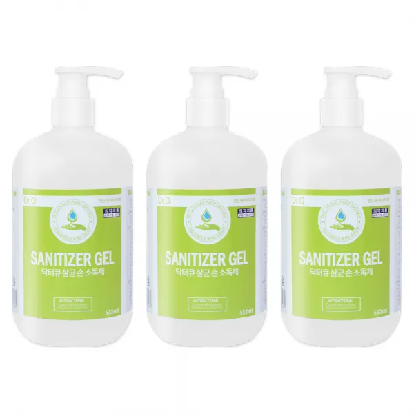 닥터큐 살균 에탄올70% 손소독제, 532ml, 3개