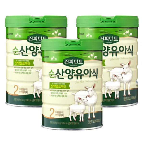 아이배냇 컨피던트 순산양유아식 2단계, 800g, 3캔