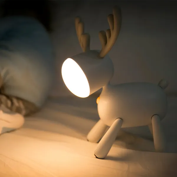 무아스 휴대용 충전식 루돌프 Led 무드등 혼합 색상