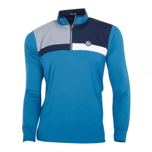 맥킨리 골프 반집업 차이나 긴팔티셔츠 Ctmy2013f9 블루