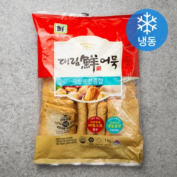 대림선 어묵 선종합1000 냉동 1000g 1개
