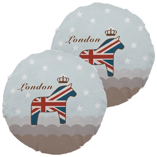 하늬통상 패브릭 선풍기커버 2p 런던말