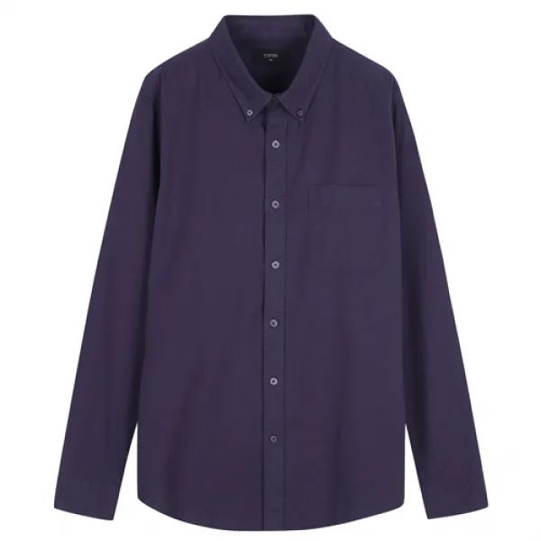 탑텐 남성용 코튼 옥스포드 버튼다운 긴팔 셔츠 Msz3wc1901 Pp