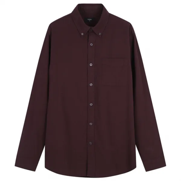 탑텐 남성용 코튼 옥스포드 버튼다운 긴팔 셔츠 Msz3wc1901 Bg