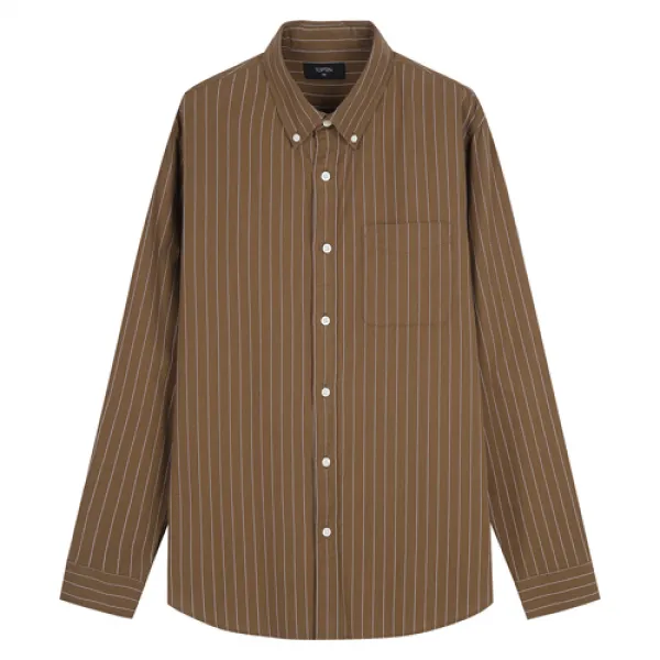 탑텐 남성용 코튼 옥스포드 버튼다운 긴팔 셔츠 Msz3wc1901 Scw