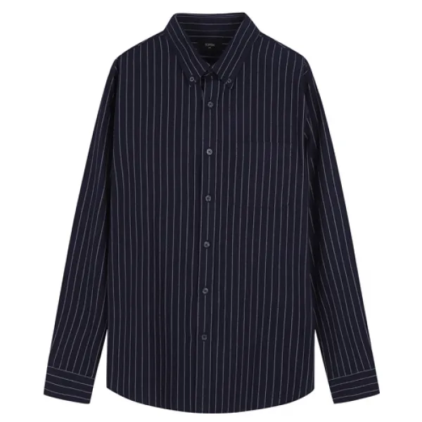 탑텐 남성용 코튼 옥스포드 버튼다운 긴팔 셔츠 Msz3wc1901 Snw