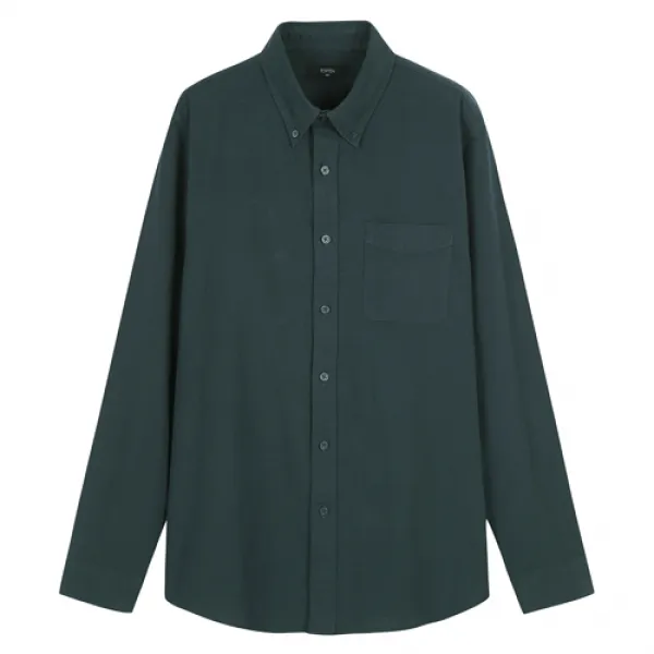 탑텐 남성용 코튼 옥스포드 버튼다운 긴팔 셔츠 Msz3wc1901