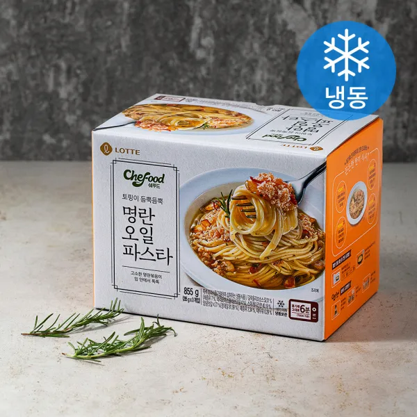 쉐푸드 명란 오일 파스타 (냉동), 285g, 3입