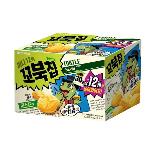 꼬북칩 미니, 30g, 12개