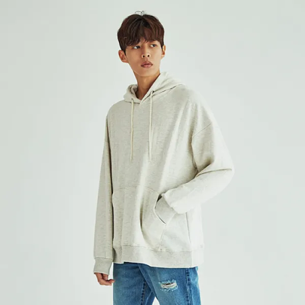 빅사이즈클럽 CRAMP 워싱박스 후드티