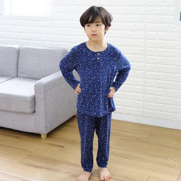 행복한쇼핑몰 남아용 피치기모 보온내의 상하의세트