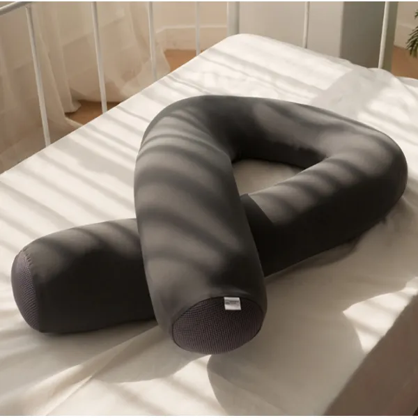 바나나리빙 쫀득 마약바디필로우 마이크로에어볼 U자, 그레이