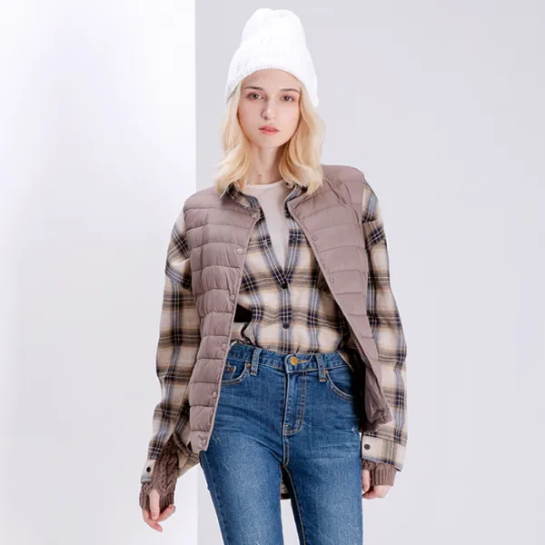 모어덴룩 여성용 오리털 덕 경량 조끼