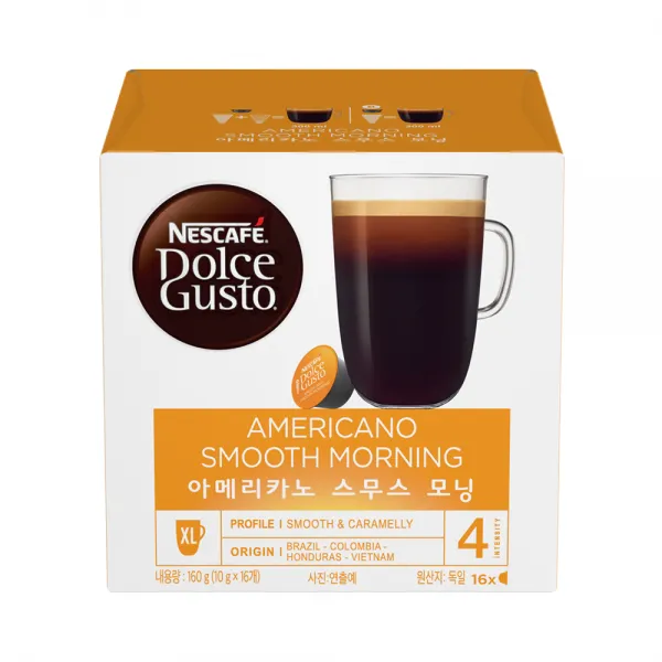 네스카페 돌체구스토 아메리카노 스무스모닝, 10g, 16개