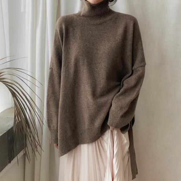 아모르데이 여성용 셀리 나램 폴라 니트