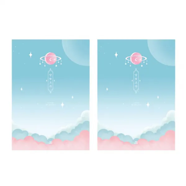 세컨드맨션 플랜디 달빛조각 만년다이어리 2p 별우주하늘