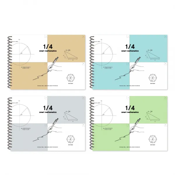 더오픈하우스 2000 4분할 가로수학 연습장 23 5892 랜덤 발송 4개