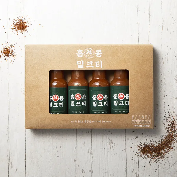 틸리셔스 홍콩 밀크티 티베이스, 100ml, 6개