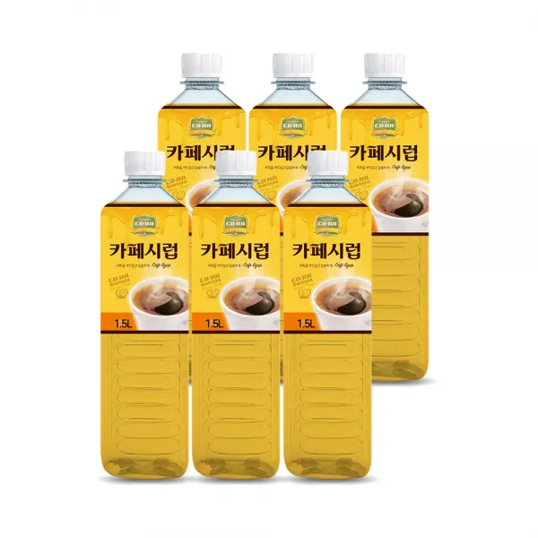 코나 카페시럽, 1.5L, 6개