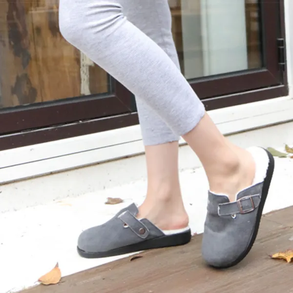 슈벨 여성용 마이핏 겨울 방한 쿠션 털슬리퍼