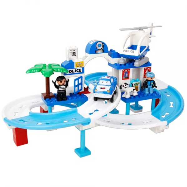 TOYPLUS 레일카 블럭시리즈 경찰과 도둑 레일카, 랜덤 발송