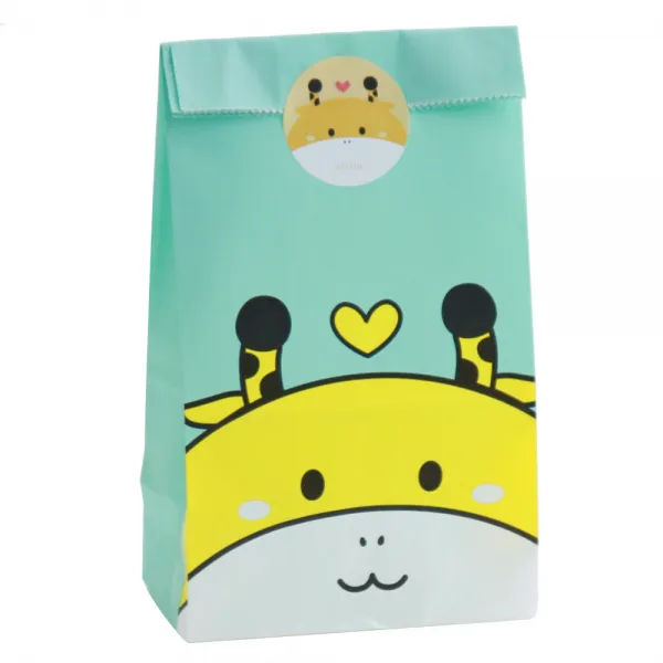 BOM 조이풀 하트기린 각대봉투 30p + 조이풀 애니멀 스티커 기린 30p, 혼합 색상, 1세트