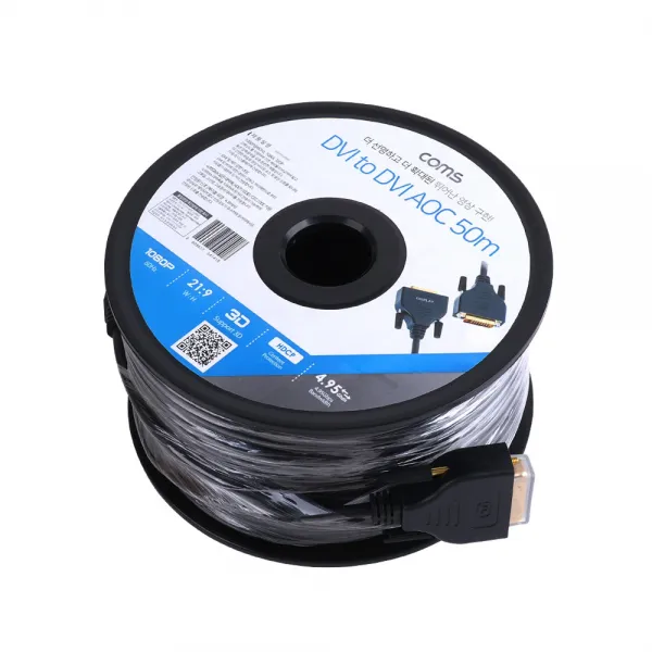 컴스 Dvi D 리피터 광 케이블 50m 1080p 60hz Cl141 단일 색상 1개