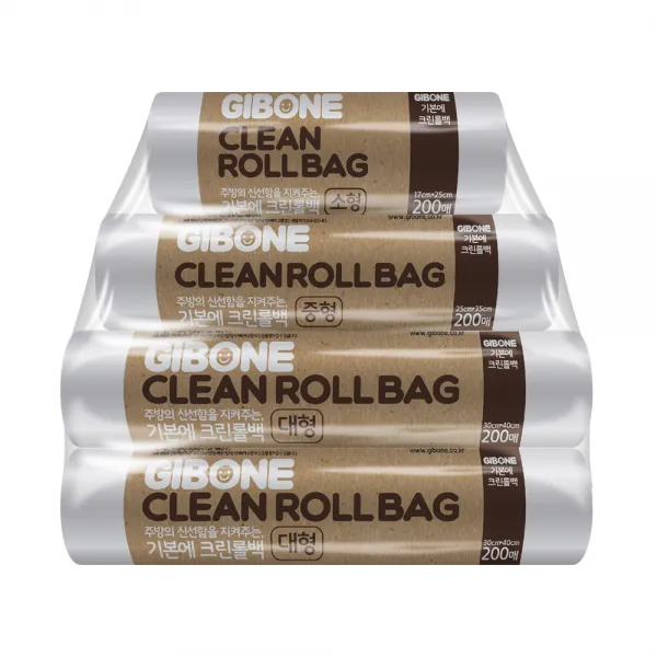 기본에 크린롤백 200매 4종 혼합세트 B 1세트