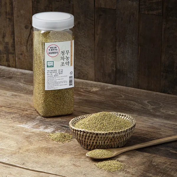 냉장고에 쏙 들어가는 싱싱영양곡 무농약인증 청차좁쌀, 1kg, 1통