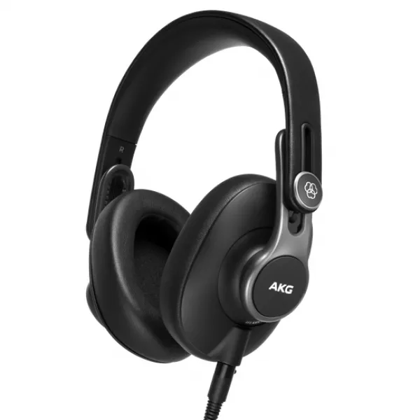 AKG 오버이어 폴더블 스튜디오 헤드폰 K371, 검정색