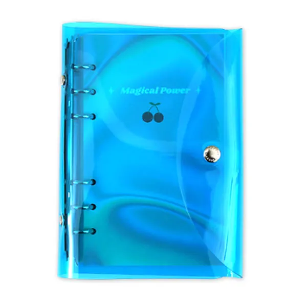 세컨드맨션 A6 6공 네온 레트로 다이어리 만년형 홀로그램 체리