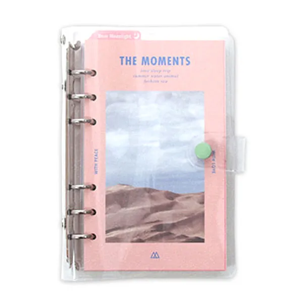 세컨드맨션 A6 6공 모멘츠 다이어리 만년형 베이비 핑크