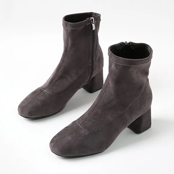 잭앤질 베이직 스판 앵클부츠 6cm Jd8780n