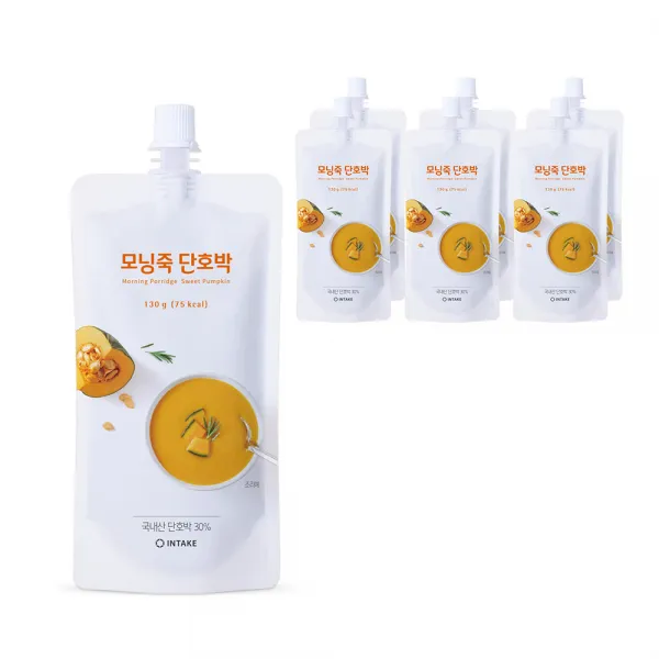 인테이크 모닝죽 단호박 즉석죽, 130g, 7개