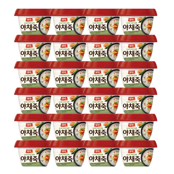 양반 야채 즉석죽, 285g, 24개