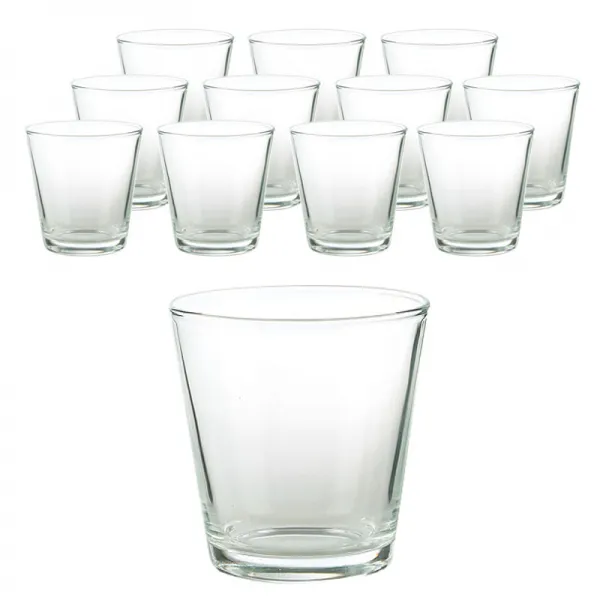 삼호유리 럭키글라스 브이시리즈 텀블러 유리컵 260ml LG-55, 단일 색상, 12개