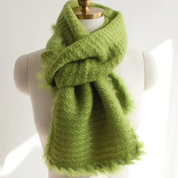 바비수 여성용 니트퍼 목도리