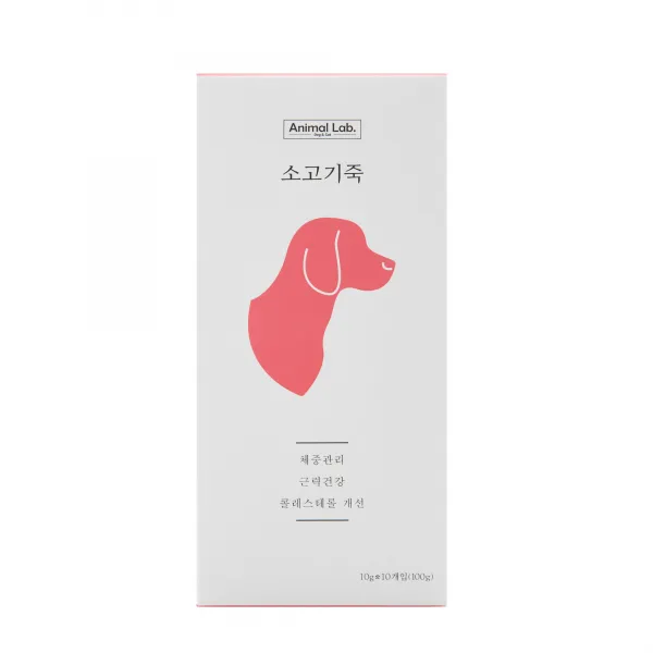애니멀랩 강아지 죽 파우더 100g, 소고기죽, 1개
