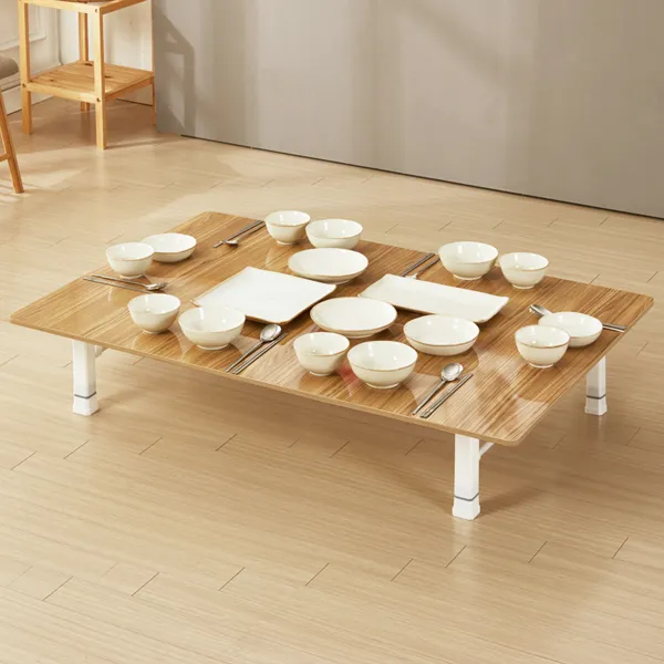 서우 높이조절 Lpm 롱테이블l 120 X 80 Cm 티크