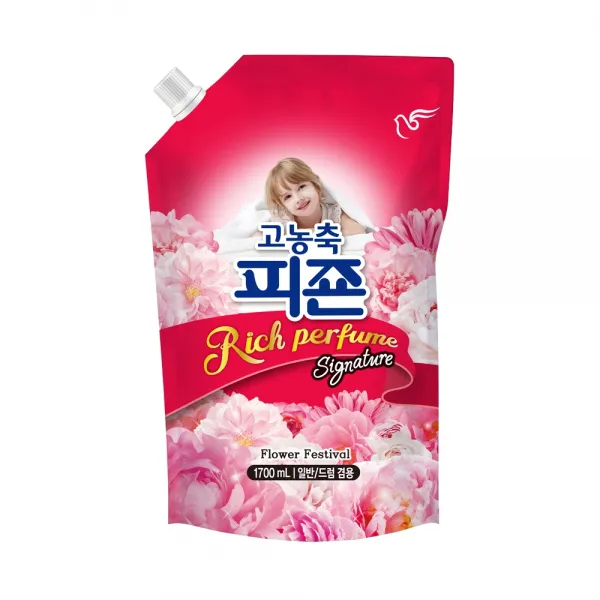 피죤 고농축 리치퍼퓸 시그니처 섬유유연제 플라워페스티벌 리필, 1.7L, 1개