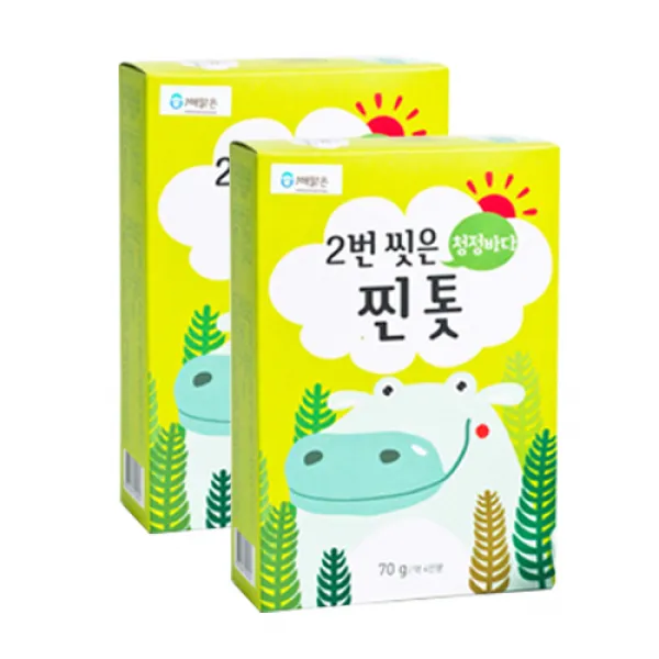 해맑은번영 바다모음 2번씻은 찐톳 70g 2개