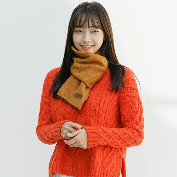 플레인 골직 머플러