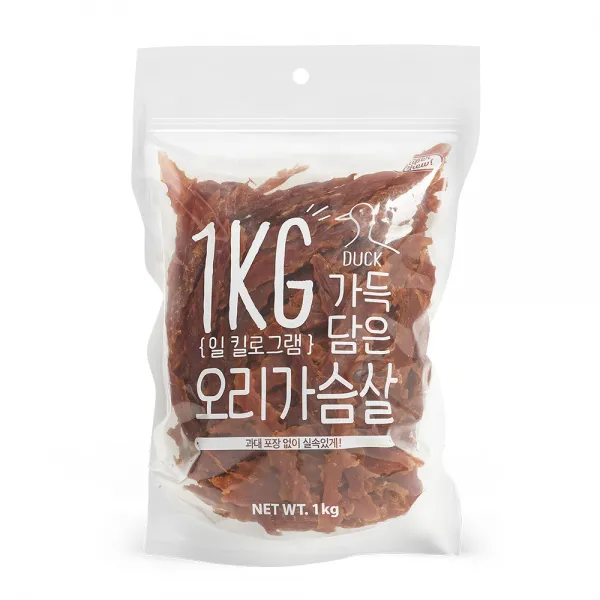 슈퍼츄 일킬로그램 가득 담은 오리가슴살 1kg, 1개