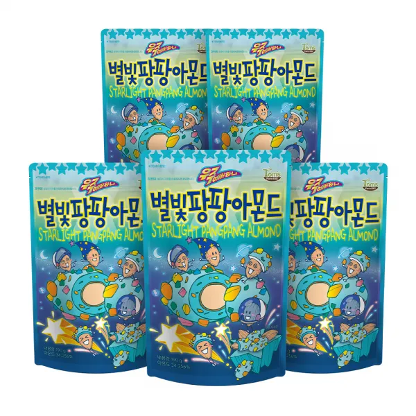 탐스팜 별빛팡팡 아몬드, 190g, 5개