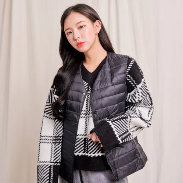반에이크 오 여성용 데일리경량패딩조끼
