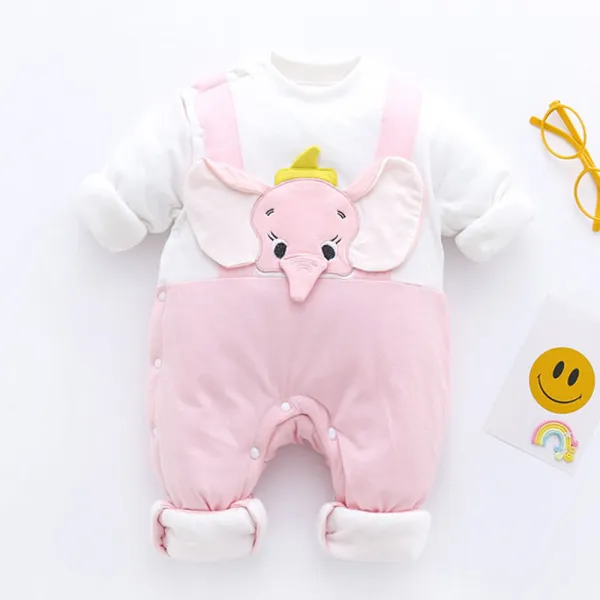 알럽베이비 코끼리 패딩 우주복