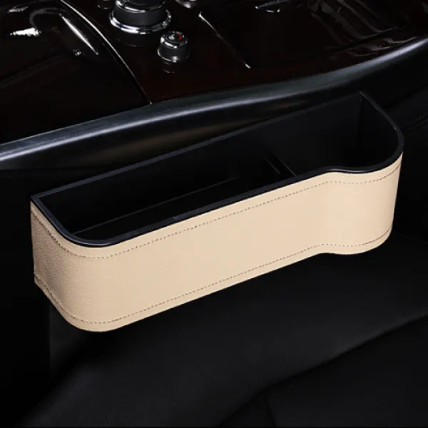 콩 차량용 좌석 사이드 수납 거치대 베이지 보조 1개