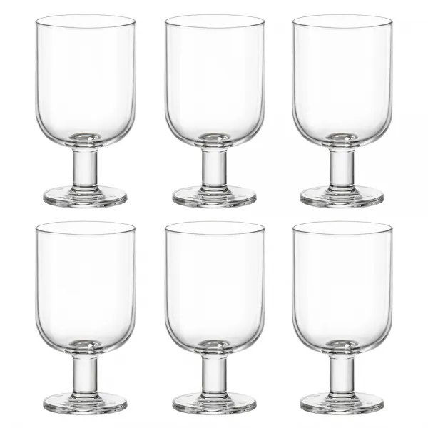 보르미올리 호스테리아 강화유리컵 고블렛 345ml 단일 색상 6개