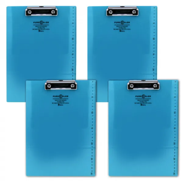 비팬시 퓨어칼라 클립보드 A4 파랑 4개